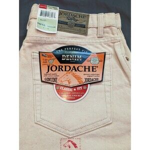 NWT Vintage Jordache Natural Cream Denim Jeans Women's 15/16 (32x31) High Rise